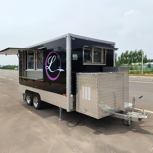 Modern Capsule Style Food Truck 5.8M Dual Tandem Axle Aluminum Frame Stainless Steel Body Insulated Compartments Outdoor Use - Product Image 2