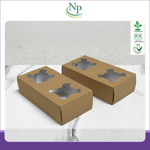 Fabricante y Exportador de Origen Indio de Cajas de Papel Kraft Dúplex Rectangulares Ecológicas y Desechables para 2 Vasos - Product Image 4