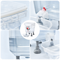 Fontaine à eau automatique pour chat en acier inoxydable, portable, sans fil, grande capacité 500g
