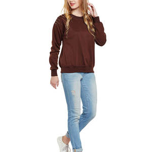 Sweat-shirts en molleton pour femmes, légers, en coton biologique, écologiques, à manches longues, à prix raisonnable - Product Image 6