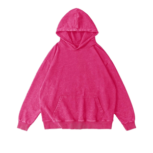 Sweats à capuche thermiques pour hommes d'approvisionnement d'usine poids lourd 100% coton goutte épaule vêtement teint et lavé à l'acide pour l'hiver - Product Image 1