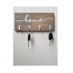 Porte-clés mural en bois contemporain, conçu pour valoriser le rangement fonctionnel de la maison avec un style raffiné - Product Image 6