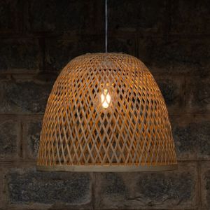 Artisan Crafted Bamboo Pendant <b>Light</b> for Bedroom <b>Dining</b> Area and Boutique Commercial Spaces - Product Image 4