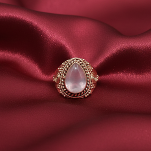 Top Quality Rose <b>Quartz</b> Handmade Silver <b>Ring</b> Vintage Boho Statement <b>Ring</b> Rose Gold Yellow Gold Plated Gemstone Jewelry Gift her - Product Image 3