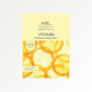Masque facial en feuille Embiel Vitamin Intensive Mask Sheet, 10 feuilles, masque coréen - Product Image 2