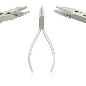 Pince orthodontique pour colliers, instruments dentaires en acier inoxydable, pince orthodontique à pointe plate, finition polie miroir, marquage CE - Product Image 5