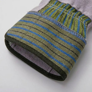 Gants de travail en cuir de vachette canadien, manchette caoutchoutée, certifiés CE, épaisseur 11 oz, longueur 26 cm, résistance à la chaleur - Product Image 6