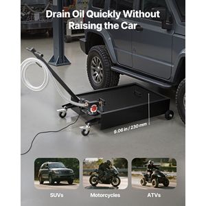 "15 Gallon Low Profile Oil Drain <b>Pan</b> with <b>Electric</b> Pump & Leak-proof Design" - Product Image 5