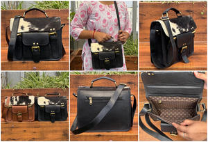 2025 personalizado al por mayor en Stock Bolso bandolera de piel de vaca para mujer bolsos cruzados de cuero genuino de alta calidad - Product Image 3