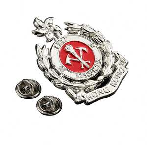 Customized souvenir gift: a zinc alloy soft enamel <b>pin</b> with a gold plating for a modern, fashionable metal <b>badge</b> - Product Image 1