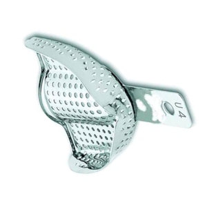 Bandeja de Impresión Dental Premium con Borde U4, Sólida, Talla Superior S, de Acero Inoxidable, Reutilizable, Autoclavable, Sin Perforaciones - Product Image 4