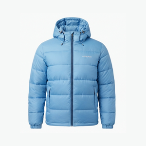 Women's Winter Warm Bubble Puffer <b>Jacket</b> Breathable Nylon Coats with Shiny Light Zipper Closure Printed <b>Pattern</b> Hooded <b>Jackets</b> - Product Image 1