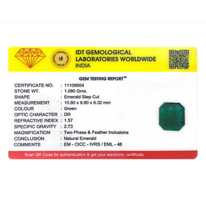 มรกตธรรมชาติจากแซมเบีย 5.4 กะรัต พลอยหลวมทรงเหลี่ยมสีเขียว สำหรับเครื่องประดับชั้นดี - Product Image 4