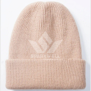 Gorro de Punto para Invierno, Color Sólido, Unisex, Casual, 100% Acrílico, Diseño con Puño, para Adultos - Product Image 6