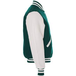 Chaqueta de Invierno Personalizada de Alta Calidad para Hombre, con Mangas de Cuero y Lana, Diseño Universitario de Béisbol, Patrón con Letras de Alta Visibilidad - Product Image 5