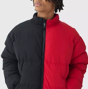 Chaqueta Acolchada Extra Grande para Hombre, Personalizable OEM, con Cuello Alto de Lona, Chaqueta de Invierno con Características Impermeables y Transpirables - Product Image 3