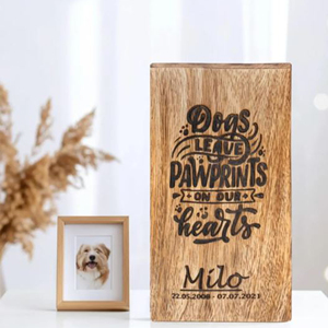 Handcrafted Wooden Urn for Memorial Purposes Elegant Wooden Funeral Urn for Adults by AYAANS - Product Image 1
