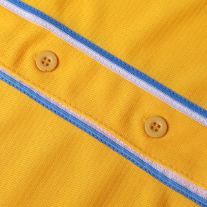 Maillot de baseball et softball personnalisé pour jeunes, en tissu sergé écologique, avec design sublimé USA, maille et lettres brodées à boutons - Product Image 6