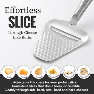 Affettatrice per Formaggio Premium Portatile - Taglia Formaggio in Acciaio Inossidabile per un Taglio Senza Sforzo di Tutti i Tipi di Formaggi - Product Image 2