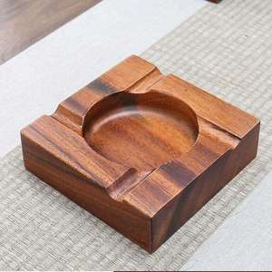 Classic American Style Wooden Cigar <b>Ashtray</b> Handmade Eco-Friendly Customized Shape Tabletop Ash Holder New Design Smoking - Product Image 1
