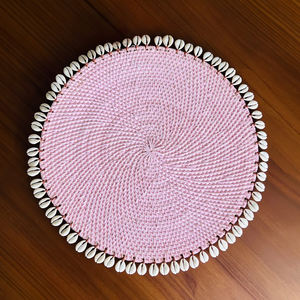 Eco-friendly Rattan Charger <b>Plate</b> Wall Decoration Round Flower Rattan Placemat Home Rattan Table <b>Mats</b> OEM In Vietnam Rattan 2026 - Product Image 1