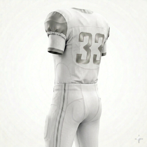 Uniforme de football américain de qualité supérieure, réfléchissant, respirant, design extérieur personnalisé, 25 ensembles MOQ, 100% polyester, sur mesure - Product Image 3