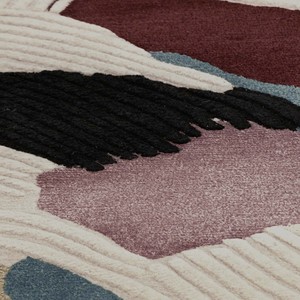 Alfombra Moderna Personalizada, Abstracta, Hecha a Mano, de Lana/Algodón, Antideslizante, con Patrón Artístico, Alfombra de Lujo Contemporánea para Sala de Estar o Dormitorio - Product Image 5