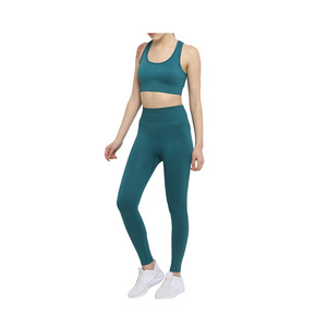 Ensemble de yoga professionnel pour femmes - Solide, grande taille, respirant, séchage rapide, écologique, 2 pièces, longueur genou, décontracté, printemps, design unique - Product Image 3