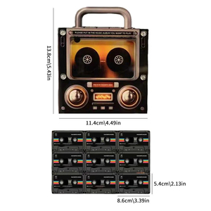 Aimant de réfrigérateur NFC Mixtape en forme de cassette, style vinyle vintage et cassette rétro, avec <span class=keywords><strong>musique</strong></span> Spotify personnalisée - Product Image 6