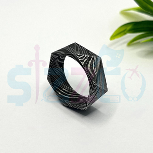 Hot Selling Handmade Damascus Steel <b>Ring</b> for Men Women Wedding Band Fashion Party <b>Ring</b> Custom Latest Design OEM Supplier - Product Image 4