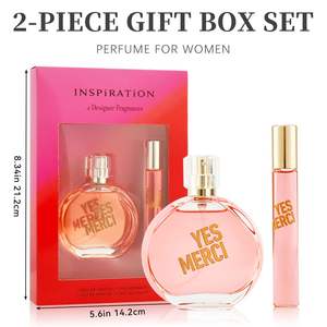 Coffret cadeau de parfum pour femmes en 2 pièces, parfum longue durée, pastèque, poire, thé, baies d'açai, 1,7/0,34 fl oz, vie quotidienne - Product Image 6