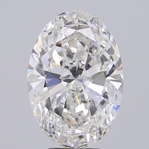 Diamant en vrac certifié IGI 5.02 ovale VS1, diamant cultivé, couleur E, percé au laser - Product Image 1