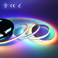 Bande LED COB numérique adressable RGBCW, 1260 LED/m, bandes LED dimmables et réglables pour l'éclairage commercial et résidentiel, décoration