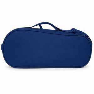 Sac de sport en toile bleu marine avec logo personnalisé, fermeture à glissière, durable, imperméable, portable, sac de voyage pour la salle de sport, compartiment pour chaussures - Product Image 2