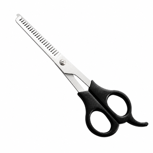 Ciseaux à cheveux professionnels en acier inoxydable avec manche en plastique pour toilettage des animaux - Product Image 2