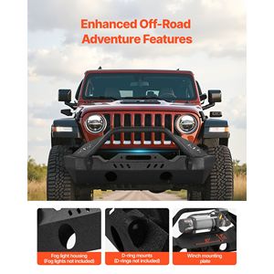 Placa de Acero Resistente para Parachoques Delantero Compatible con Jeep Wrangler JL JLU Gladiator JT 2018-2024, Placas Protectoras - Product Image 6