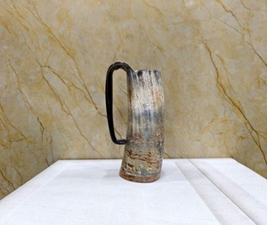 Tasses à café en corne de buffle - Tasses de fête de luxe avec couvercle anti-fuite, isolation sous vide, écologiques, faites à la main, design moderne F S International - Product Image 1