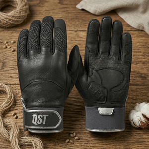 Guantes de Bateo de Béisbol para Zurdos QST, de Cuero Profesional para Adultos, con Cierre de Gancho y Bucle, Agarre Antideslizante, Palma Transpirable - Product Image 4