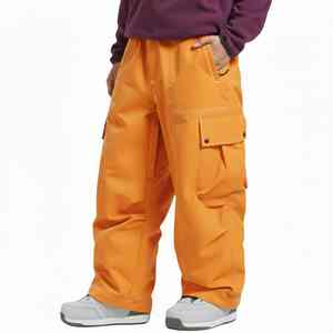 Pantalones Térmicos Estilo Cargo con Dobladillos Reforzados de Doble Capa para Mayor Durabilidad, Pantalones para Esquí y Nieve - Product Image 6