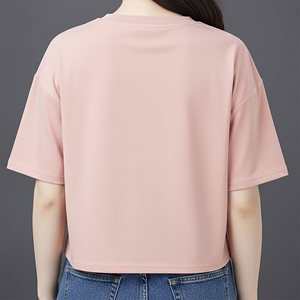 เสื้อยืดผู้หญิงคอตตอน 100% ทรงปกติ รุ่นใหม่ล่าสุด ปี 2026 สกรีนโลโก้ตามสั่ง คอกลม ใส่สบายในฤดูร้อน สไตล์ฮิปฮอป แต่งลายปัก - Product Image 3