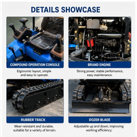 Mini-excavatrice diesel sur chenilles ME17 de 1,7 tonne pour usage agricole, jardinage, verger et construction – Approvisionnement direct usine