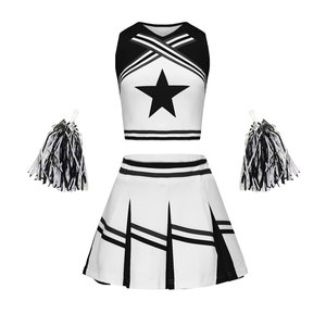 Uniformes de cheerleading en gros pour filles, légers, couleur personnalisée, tissu en spandex et polyester, respirant, extensible, confortable - Product Image 1