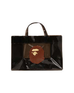 Clear Nylon Camouflage <b>Tote</b> <b>Bag</b> with Animal Print <b>Zipper</b> Closure Unisex Reusable Waterproof Handbag for Halloween Outdoor Use - Product Image 1