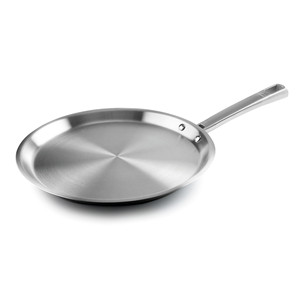 Crepera Foodie Padella per crêpe in acciaio inossidabile da 10 pollici con superficie antiaderente per una distribuzione uniforme del calore - Product Image 1