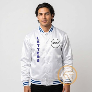 Customized Winter Phi Beta Satin Embroidered Quilted Varsity Jacket Breathable Stand Greek Apparel Sigma <b>Men</b> Polyester/Cotton - Product Image 3