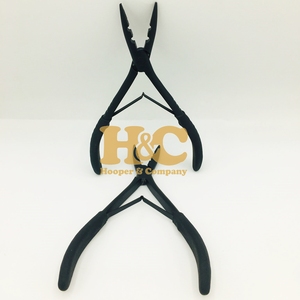 New Pliers Hair <b>Extension</b> Tool Pliers Sustainable Logo <b>Micro</b> Ring Hair <b>Extension</b> Pliers Gold Stainless Steel Easy Loop Tool Set - Product Image 5