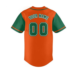Maillot de baseball 100% polyester de haute qualité, séchage rapide, respirant, nouveau design, vente en gros, logo personnalisé, vêtements de sport, nom de l'équipe, manches courtes - Product Image 3