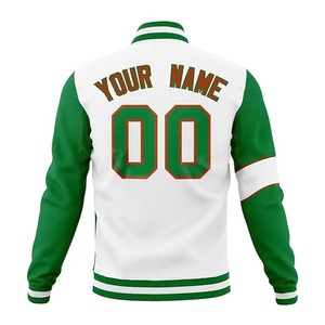 <b>Lightweight</b> Custom Men's Varsity Baseball Letter <b>Jacket</b> Blue Yellow Stand Collar Stitched Text Logo Breathable <b>Summer</b> - Product Image 2