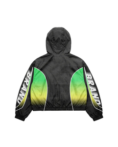Conjunto Deportivo al por Mayor, Chaqueta con Capucha y Cremallera, Pantalones con Cordón, Verde y Negro, Estilo Deportivo, Manga Larga, Secado Rápido, Ligero - Product Image 3