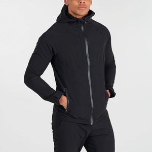 Chaqueta Cortavientos Unisex Ligera de Nailon y Poliéster con Capucha y Cremallera, Diseño de Color en Contraste, para Fitness, Verano y Actividades al Aire Libre para Hombre - Product Image 1